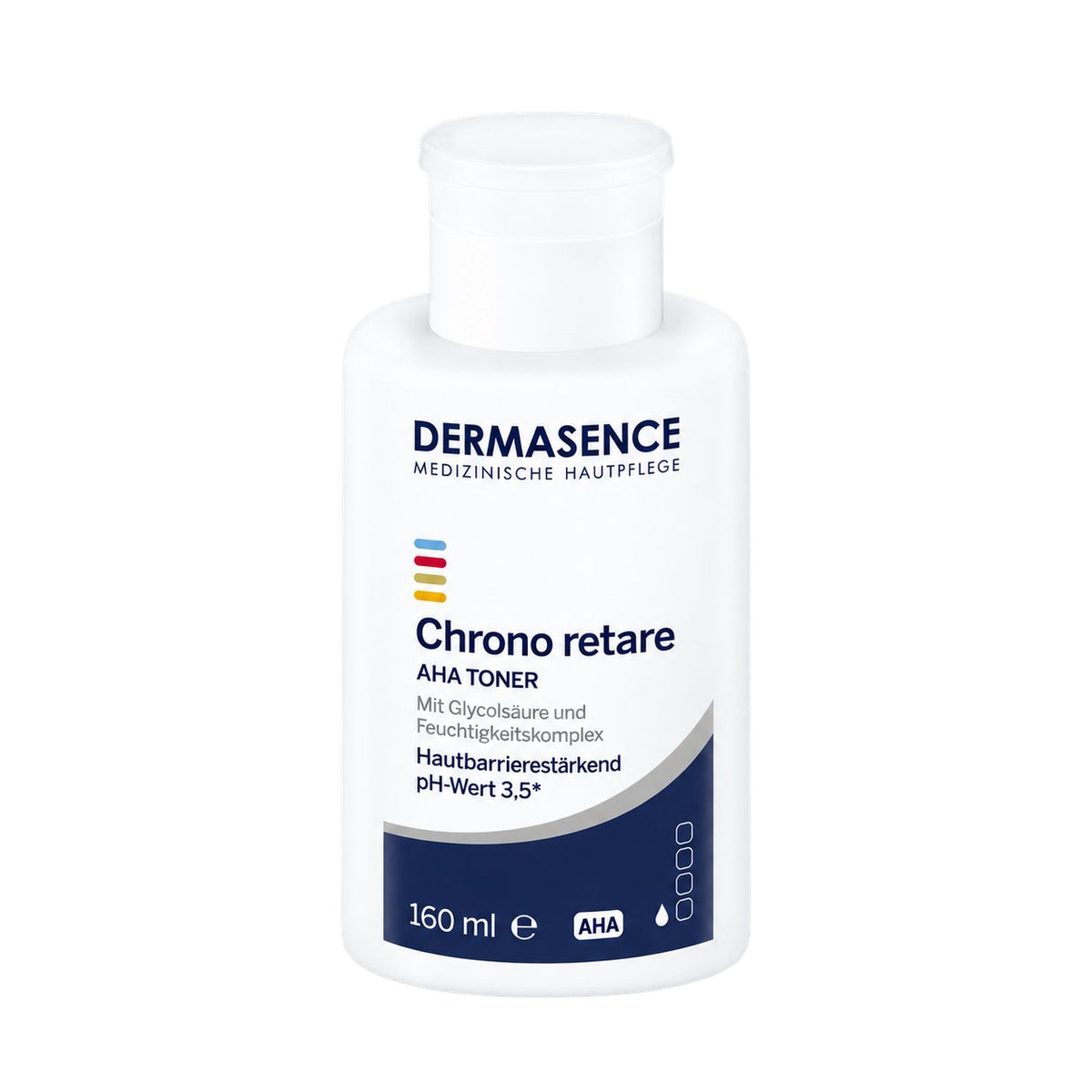 DERMASENCE Chrono retare AHA toner 160 ml – productverpakking