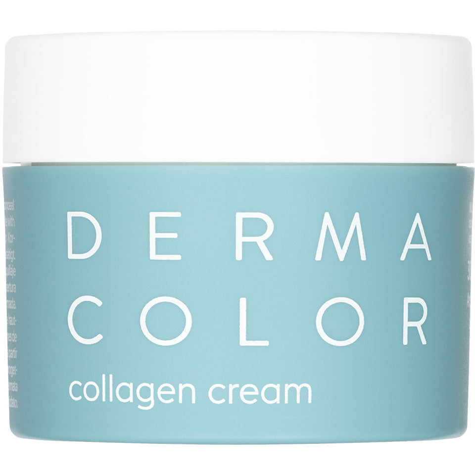 Dermacolor Collagen Cream 50 ml in turquoise pot met witte deksel