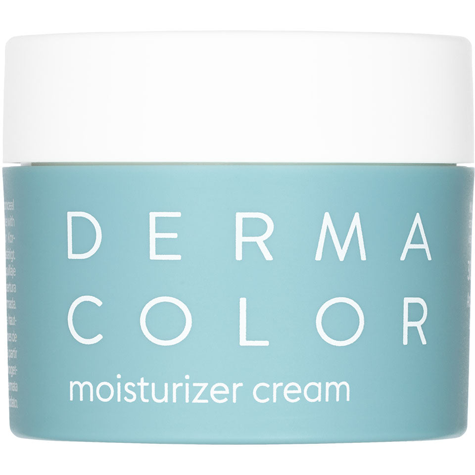 Dermacolor Moisturizer Cream 50 ml in turquoise pot met witte deksel