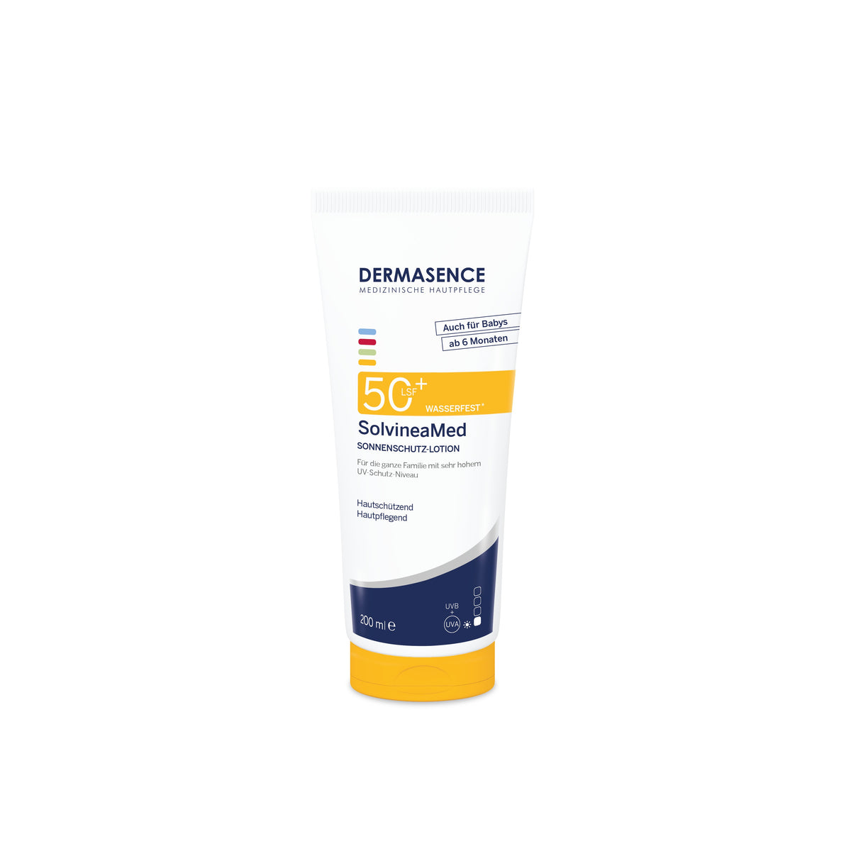 DERMASENCE SolvineaMed Sun protection lotion SPF 50+ 200 ml – productverpakking