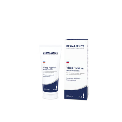 DERMASENCE Vitop Psoricur Acute care cream 100 ml – productverpakking